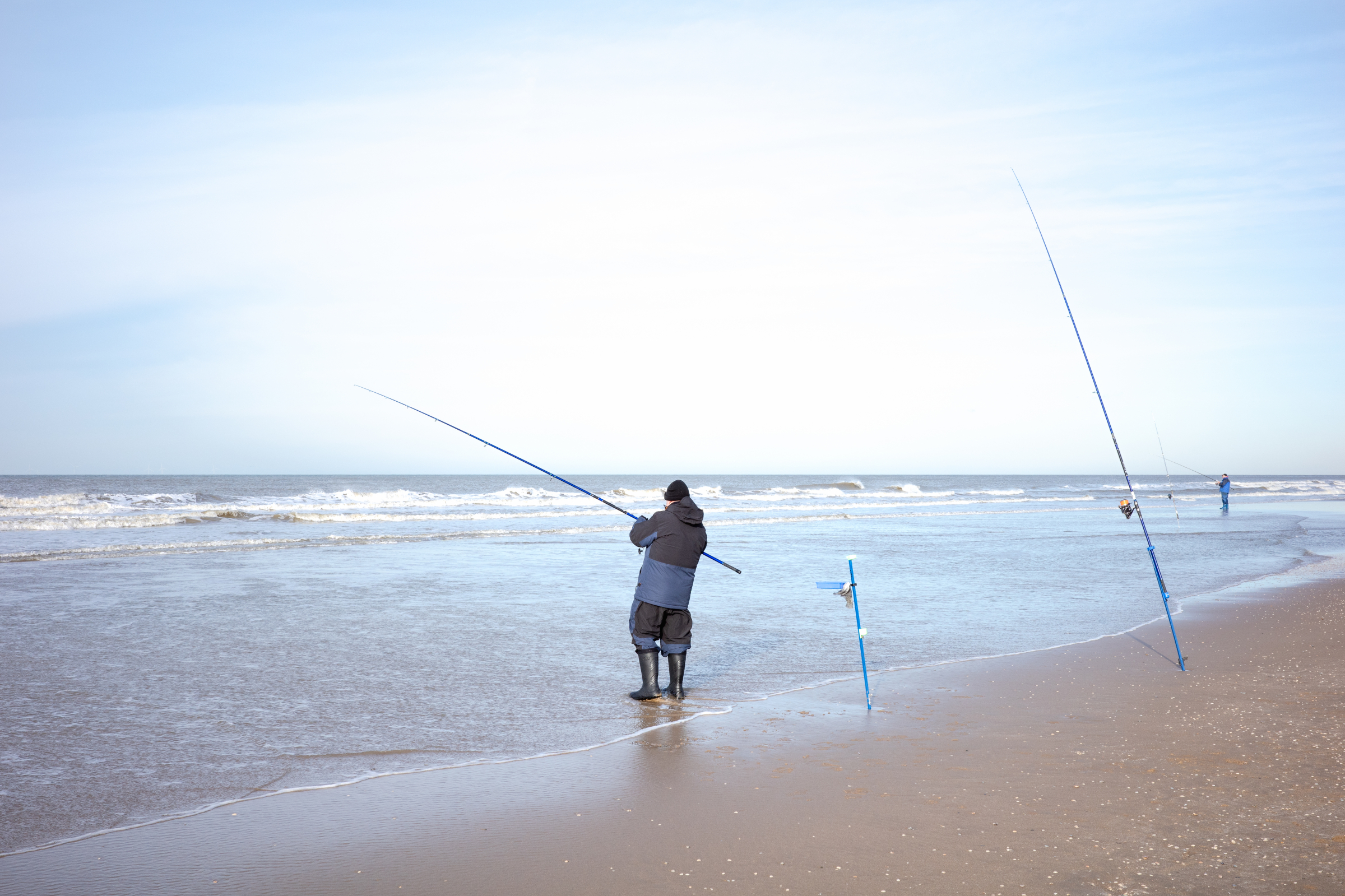 Fisherman at Katwijk aan Zee Beach II